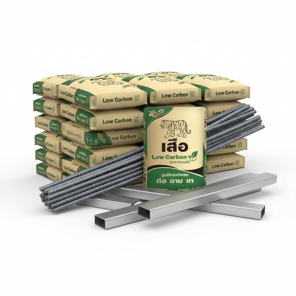 ปูนเสือ เหล็ก โครงสร้าง